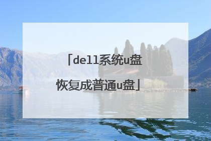dell系统u盘恢复成普通u盘