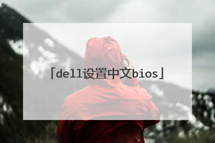 dell设置中文bios