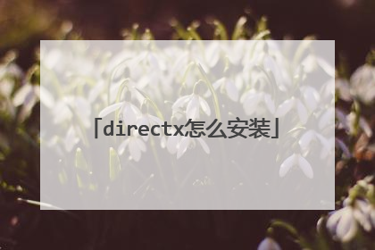 directx怎么安装