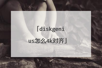 diskgenius怎么4k对齐