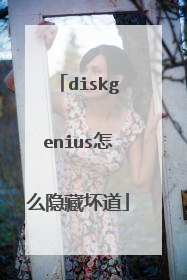 diskgenius怎么隐藏坏道