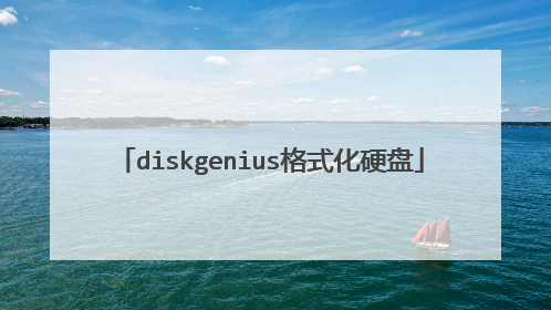diskgenius格式化硬盘