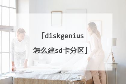 diskgenius 怎么建sd卡分区