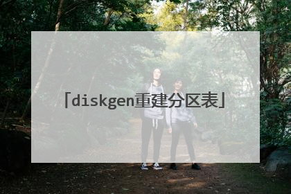 diskgen重建分区表