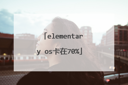elementary os卡在70%