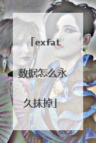exfat 数据怎么永久抹掉