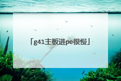 g41主板进pe很慢