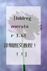 hddregenerator 1.61 详细图文教程!!!