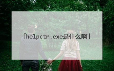 helpctr.exe是什么啊