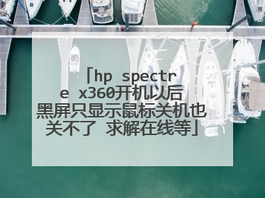 hp spectre x360开机以后黑屏只显示鼠标关机也关不了 求解在线等