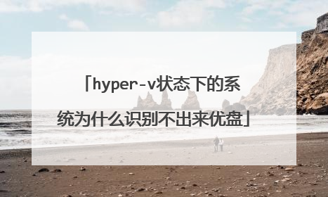 hyper-v状态下的系统为什么识别不出来优盘