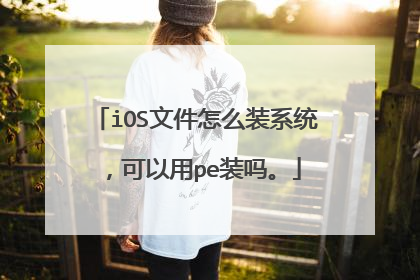 iOS文件怎么装系统,可以用pe装吗。