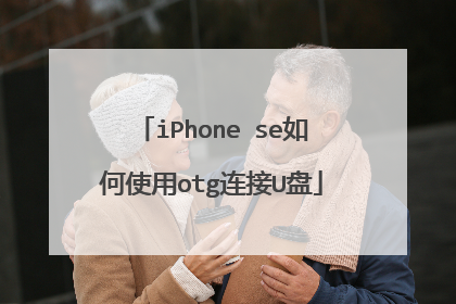 iPhone se如何使用otg连接U盘