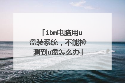 ibm电脑用u盘装系统，不能检测到u盘怎么办