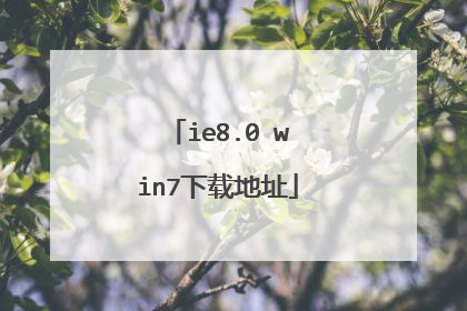 ie8.0 win7下载地址