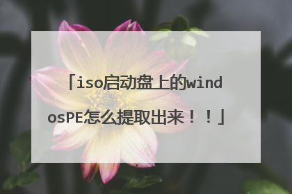 iso启动盘上的windosPE怎么提取出来!!