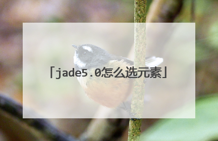 jade5.0怎么选元素