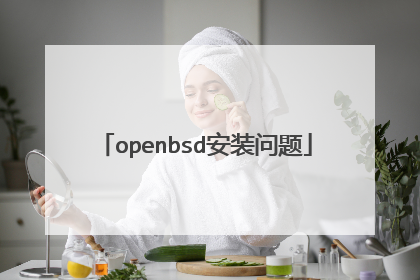 openbsd安装问题