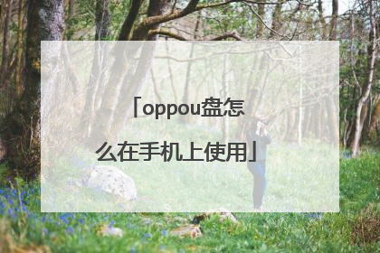oppou盘怎么在手机上使用