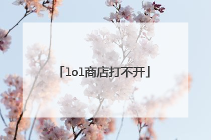 lol商店打不开