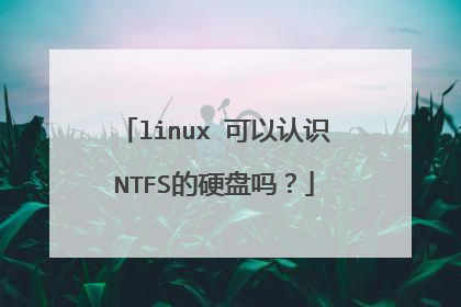 linux 可以认识NTFS的硬盘吗?