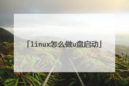 linux怎么做u盘启动