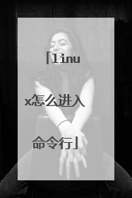 linux怎么进入命令行