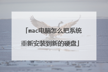 mac电脑怎么把系统重新安装到新的硬盘