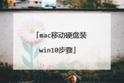 mac移动硬盘装win10步骤