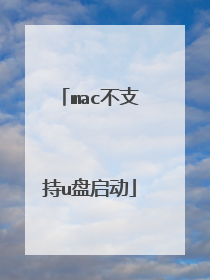 mac不支持u盘启动