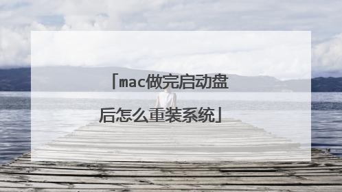 mac做完启动盘后怎么重装系统