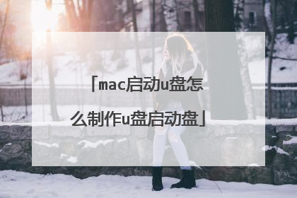 mac启动u盘怎么制作u盘启动盘