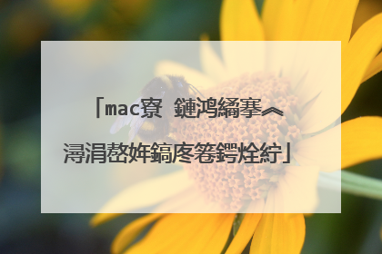 mac寮�鏈鸿繘搴︽潯涓嶅姩鎬庝箞鍔烇紵