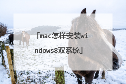 mac怎样安装windows8双系统