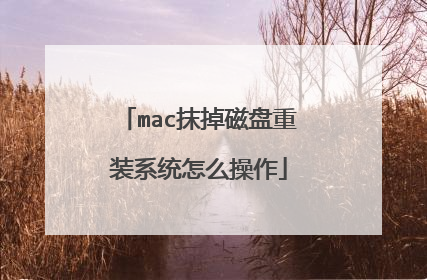 mac抹掉磁盘重装系统怎么操作