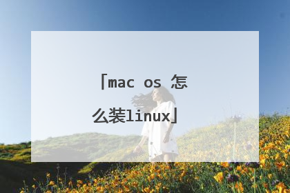 mac os 怎么装linux