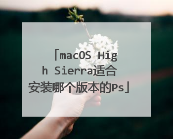 macOS High Sierra适合安装哪个版本的Ps