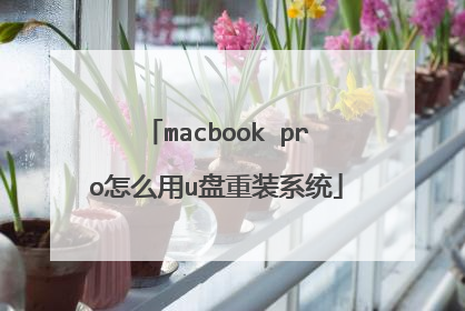 macbook pro怎么用u盘重装系统