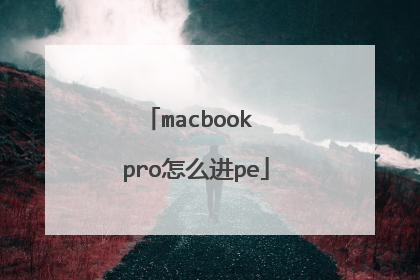 macbook pro怎么进pe