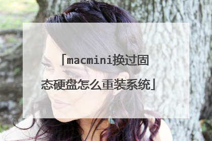 macmini换过固态硬盘怎么重装系统