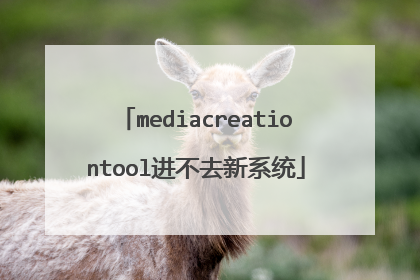 mediacreationtool进不去新系统