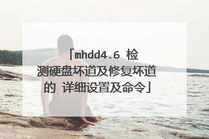 mhdd4.6 检测硬盘坏道及修复坏道的 详细设置及命令