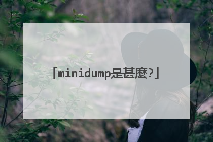 minidump是甚麽?