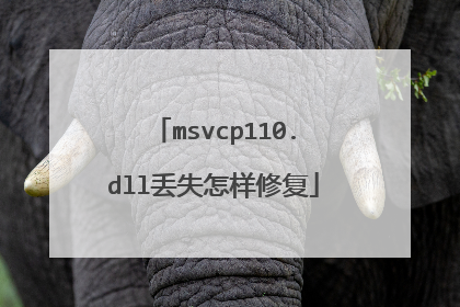 msvcp110.dll丢失怎样修复