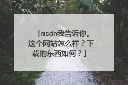 msdn我告诉你。 这个网站怎么样?下载的东西如何?