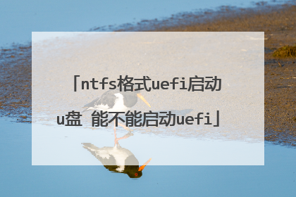 ntfs格式uefi启动u盘 能不能启动uefi