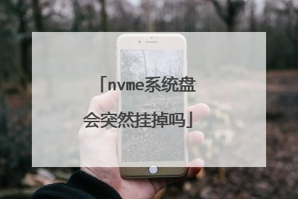 nvme系统盘会突然挂掉吗