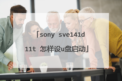 sony sve141d11t 怎样设u盘启动