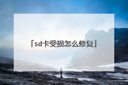 sd卡受损怎么修复