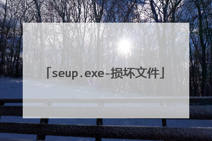 seup.exe-损坏文件